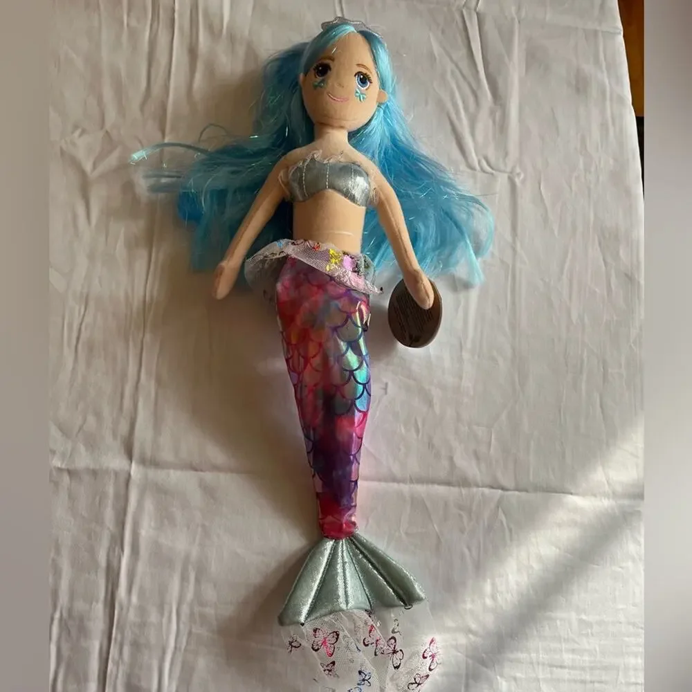 Aurora Cheeky’s Butterfly Mermaid Doll Eco Friendly NWT